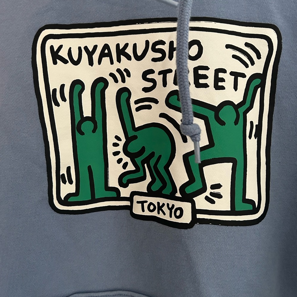 Keith Haring Blue Hoodie